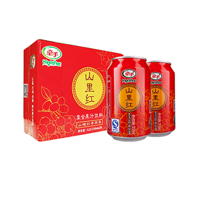 牵手果汁 山里红饮料 复合果汁饮料 310ml*20罐整箱