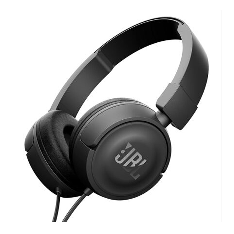 新品 JBL T450头戴音乐耳机安卓苹果通用线控耳机-黑色