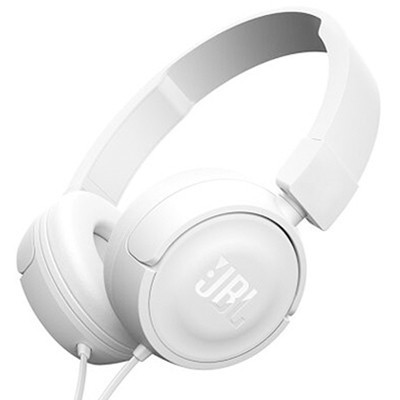 新品 JBL T450头戴音乐耳机安卓苹果通用线控耳机-白色