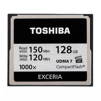 东芝(TOSHIBA)CF卡 128GB 1000X读150MB/s写120MB/s单反相机存储卡
