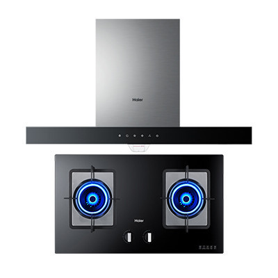 海尔(Haier)烟灶套餐E900T5+QE635(12T)欧式大吸力油烟机天然气燃气灶套装 15立方触控式 天然气