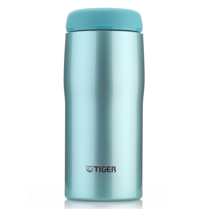 虎牌(tiger)保温杯MJA-A036 日本制造不锈钢保冷杯 冬夏两用保冷保温 原装进口男女时尚办公水杯子高光银蓝AM