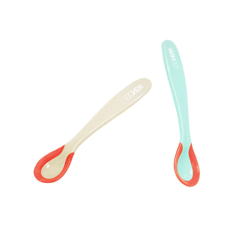 喔喔牛(oonew) 婴儿勺子 感温勺 儿童餐具 宝宝汤匙 初生宝宝小勺子 感温变色勺TB-1495