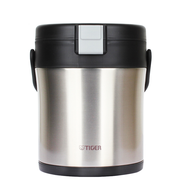 虎牌(tiger)LXA-A24C 304不锈钢焖烧锅保温桶 2.4L 亮银色XC