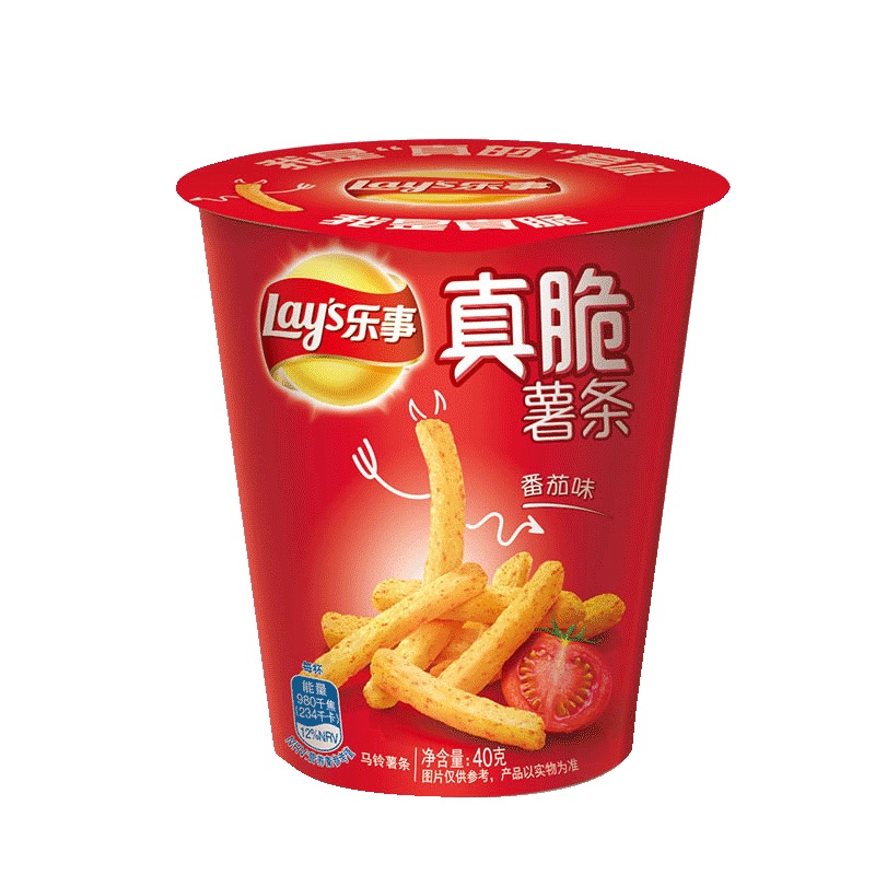 乐事(LAY'S) 真脆薯条 番茄味40g(休闲零食) 新旧包装交替发货