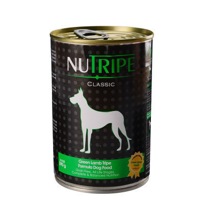 纽萃宝(NUTRIPE)狗罐头390g 鲜草羊肚原味配方犬罐头新西兰原装进口(含青口贝萃取物)