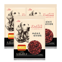 路斯宠物狗零食 手工坊香薰鸡肉丁200g*3袋