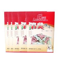 [苏宁超市]路斯宠物狗零食 盒装消臭饼干200g*5盒