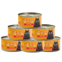 [苏宁超市]路斯宠物零食猫罐头 金枪鱼+蟹肉170g*6罐