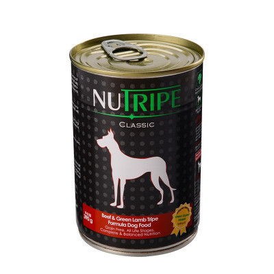 纽萃宝(NUTRIPE)狗罐头390g 牛肉&鲜草羊肚配方犬罐头新西兰原装进口(含青口贝萃取物)