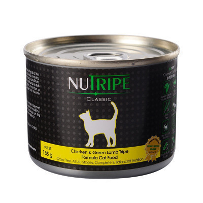 纽萃宝(NUTRIPE)猫罐头185g 鸡肉&鲜草羊肚配方猫罐头(含青口贝萃取物)新西兰原装进口