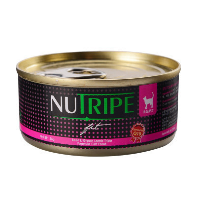 纽萃宝(NUTRIPE)猫罐头95g 活力Q10牛肉&鲜草羊肚配方猫罐头(含辅酶Q10) 新西兰原装进口