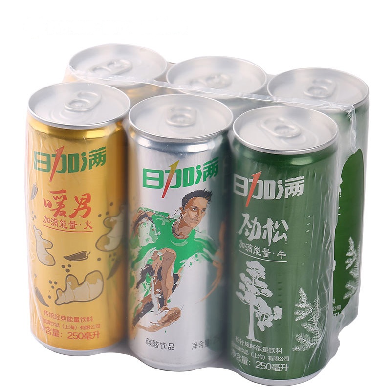 日加满能量包量贩装 250ml*6(含劲松,暖男,碳酸各2罐)