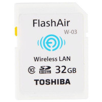 [赠读卡器]东芝(TOSHIBA)SD卡 32GB FlashAir第三代无线WIFI传输CLASS 10相机存储卡