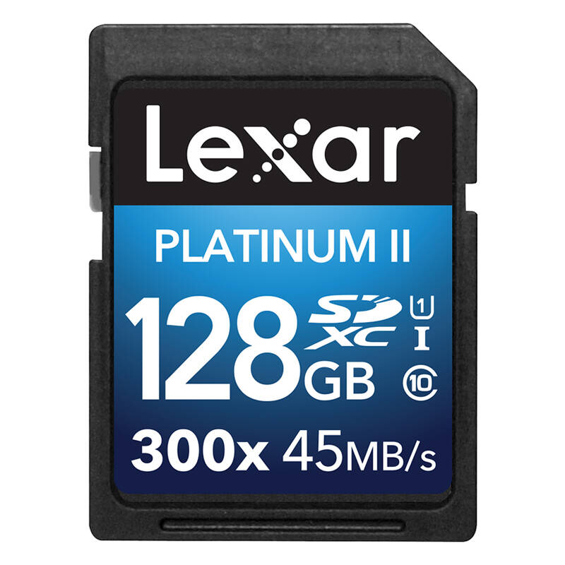 雷克沙(Lexar)SD卡 128GB 300X 读45MB/s相机存储卡