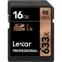 雷克沙(Lexar)SD卡 16GB 633X 读95MB/s写10MB/s相机存储卡