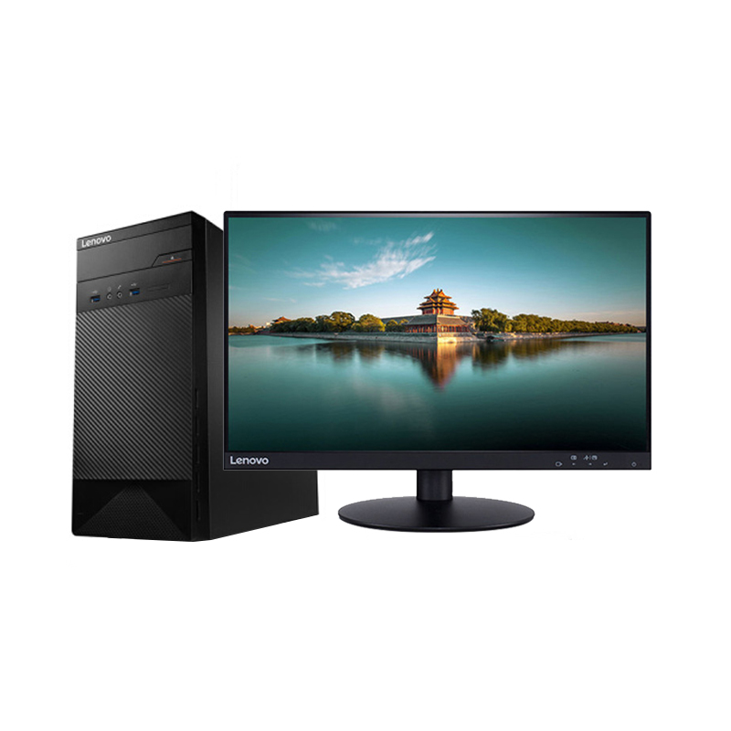 联想(Lenovo)3055台式电脑+21.5双超屏(AX2-450 4G 1T 2G独显 WIFI)
