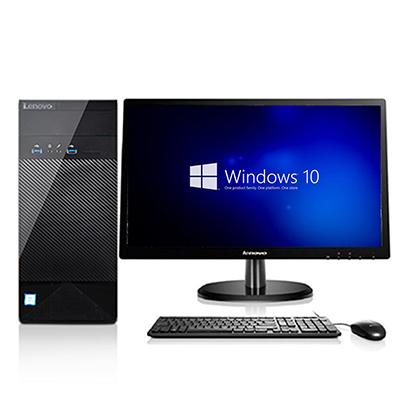 联想(Lenovo)家悦3055台机+20英寸显示器(E2-7110 4G 500G 无光驱 WIFI 教育软件)