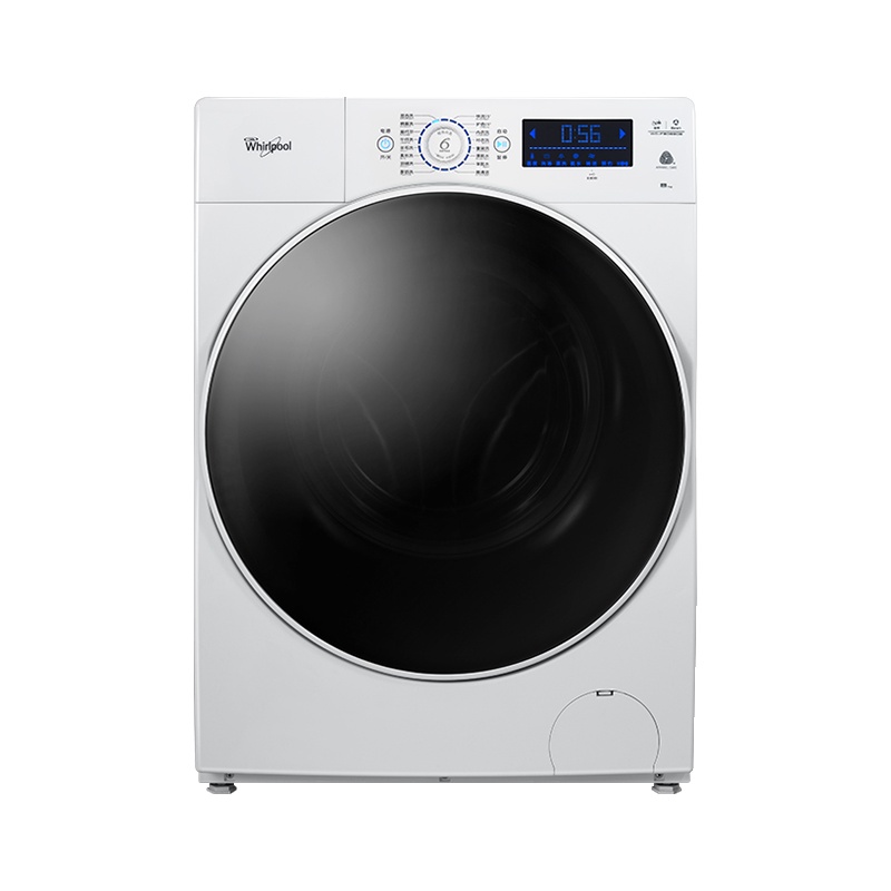 惠而浦(Whirlpool)WG-F100880B 10公斤 变频大视窗 LCD操控触摸控制 滚筒洗衣机 (珍珠白)