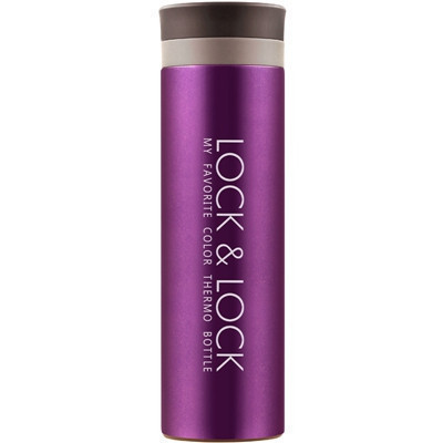 乐扣乐扣(LOCK&LOCK)LHC9016V水杯 便携情侣杯 茶隔马克保温保冷杯350ml紫色