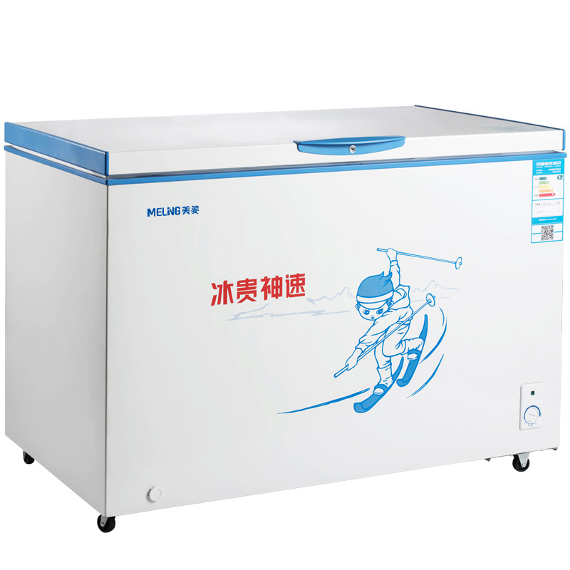 美菱(MELING) BC/BD-366DTS 366升 冷藏冷冻变温柜 节能静音 卧式冷柜 家用商用(白)