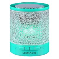 LOYFUN/乐放 A3蓝牙音箱台式电脑音箱手机低音炮插卡发光七彩灯迷你无线小音响绿 [自营]
