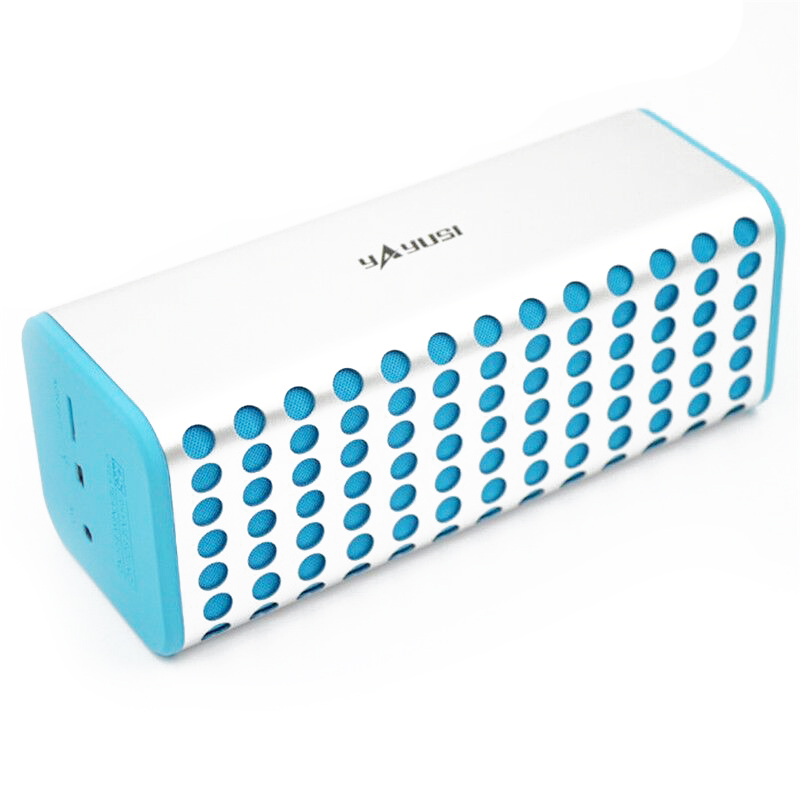 雅韵仕 yAyusi B2 蓝牙4.0环绕音箱多媒体 迷你/组合音响 台式电脑迷你TF插卡卧室便携式一体机 银蓝色