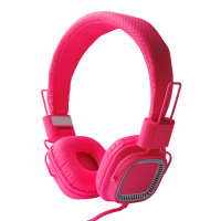 kanen/卡能 IP-890音乐电脑头戴式耳机立体声折叠式耳机手机耳麦通用重低音带麦女 红色