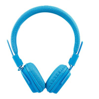 kanen/卡能 IP-890音乐电脑头戴式耳机立体声折叠式耳机手机耳麦通用重低音带麦女 蓝色