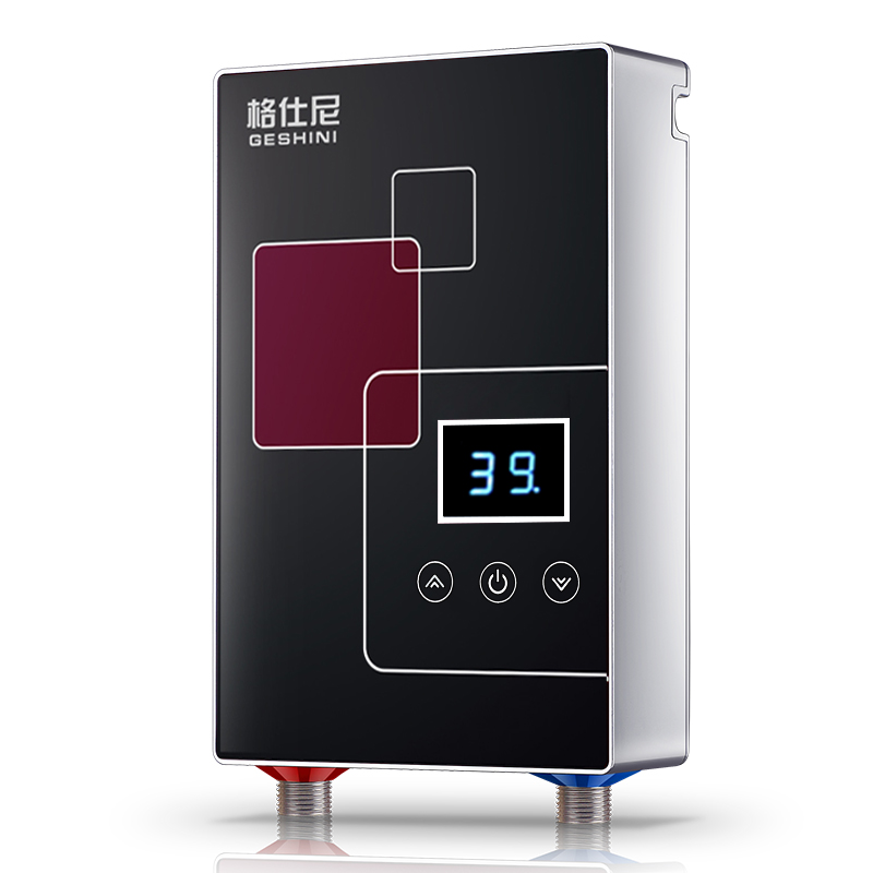 格仕尼【GESHINI】55SA免储水即热式电热水器快速热智能家用6千瓦洗澡淋浴机节能酷炫黑