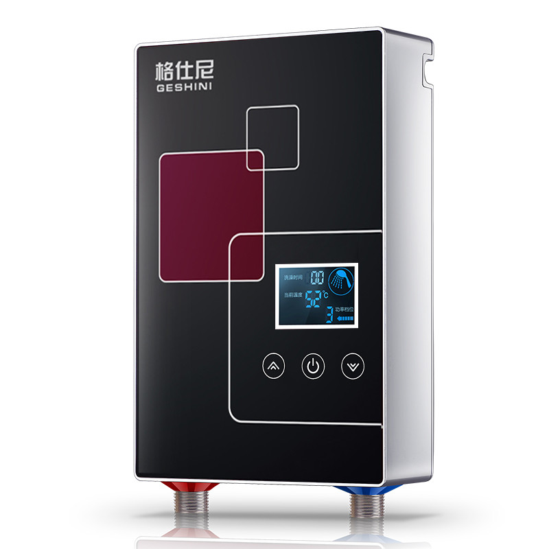 格仕尼【GESHINI】55Y免储水即热式电热水器速热智能恒温家用6000瓦/6KW洗澡淋浴机节能易安装黑金