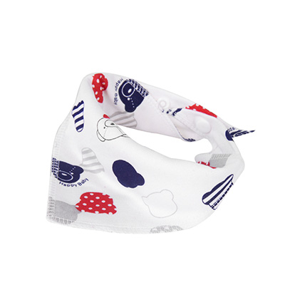 植护 宝宝三角巾 婴儿围嘴兜口水巾(小熊)