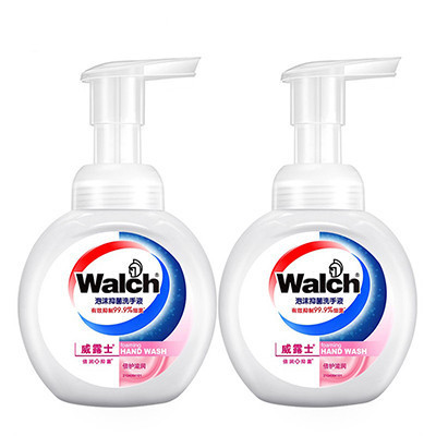 威露士(Walch)泡沫抑菌洗手液倍护滋润225ml*2瓶 家用儿童通用杀菌消毒