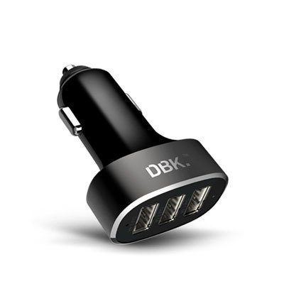 迪比科(DBK) CC03S 车载充电器 汽车点烟器式车充3USB智能快充2.1A多功能一拖三