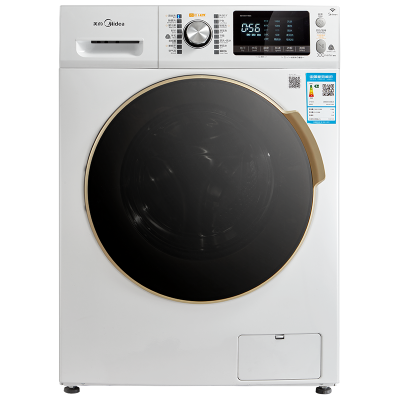 美的(Midea)MD100V71WDX 10公斤全自动洗干一体机滚筒洗衣机 干衣机 祛味空气洗 家用白色