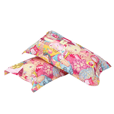 富安娜家纺圣之花单人枕套不含芯一对装 纯棉枕套简约枕套多款可选 48*74cm威尼斯之夜