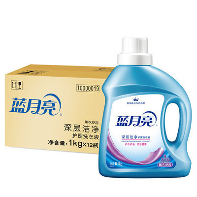 【苏宁超市】蓝月亮 深层洁净护理洗衣液(薰衣草) 1kg/瓶*12