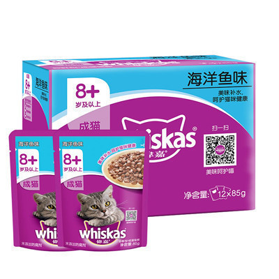 伟嘉 大龄猫 妙鲜包 海洋鱼味 85g*12包
