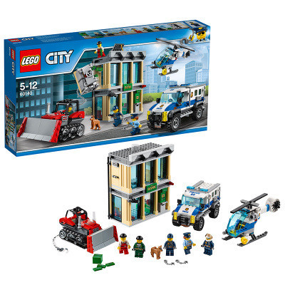 LEGO 乐高 City城市系列 推土机抢银行60140 玩具 塑料 200块以上 5-12岁