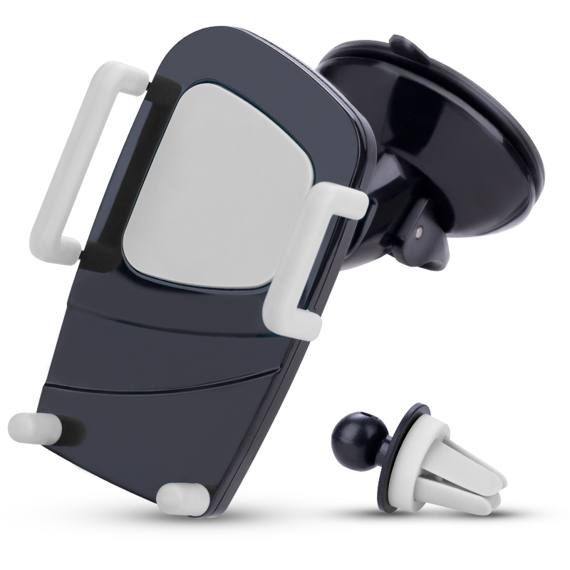 capshi JH3006 灰色 车载手机支架赠空调出风口固定底座