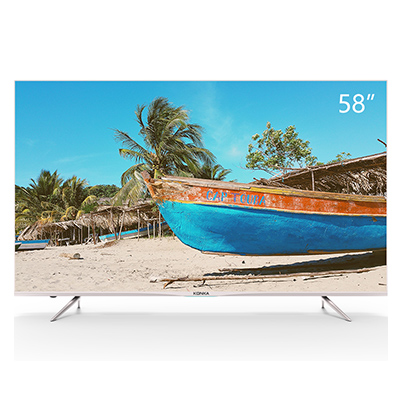 康佳(KONKA)V58U 58英寸4K HDR超高清26核超薄MEMC人工智能电视(浅香槟金)