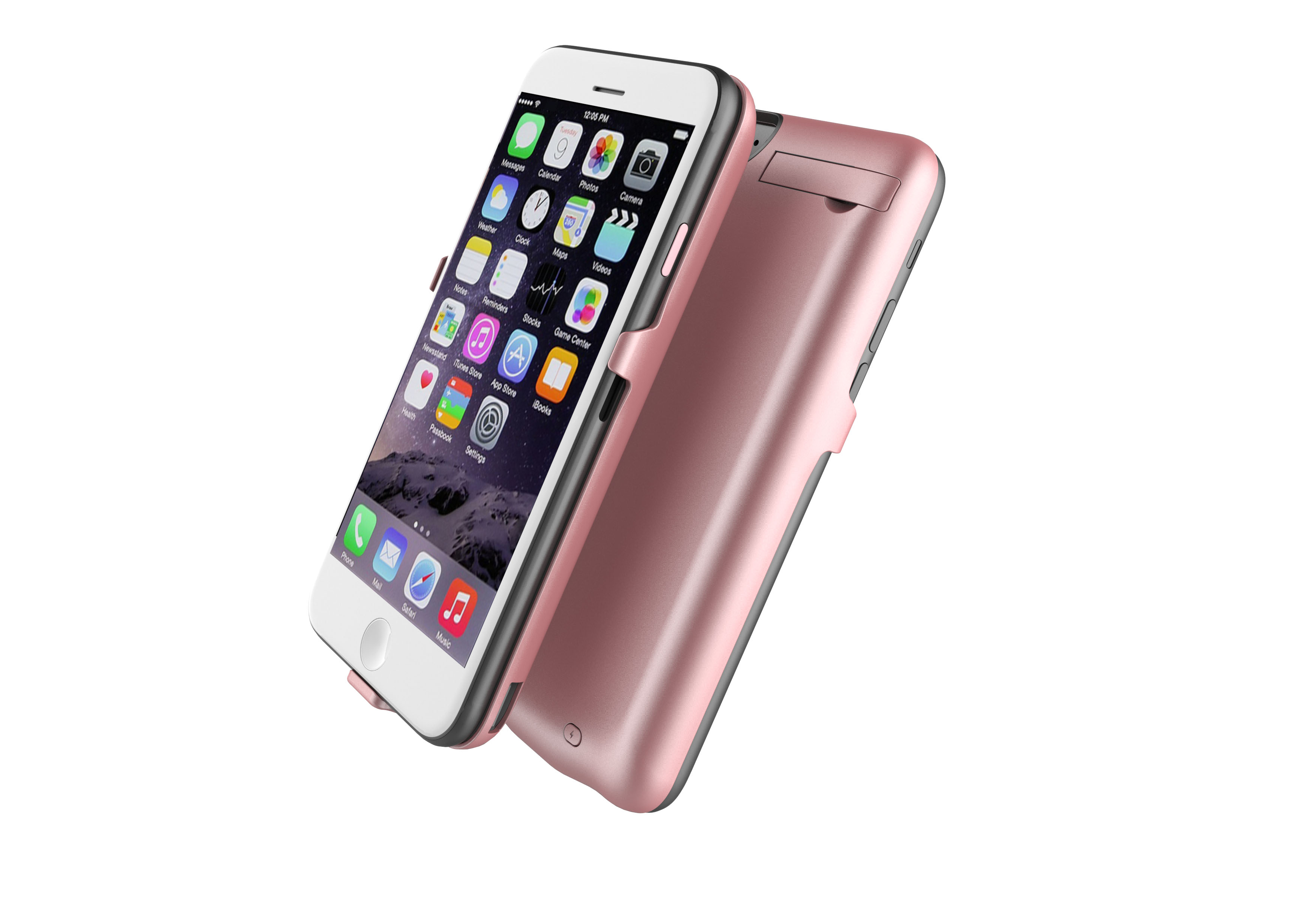 罗马仕(ROMOSS)EN100玫瑰金10000毫安苹果背夹电池 iPhone 6Plus/6S Plus充电