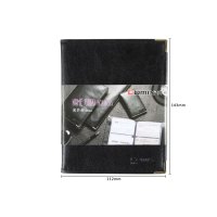 齐心(comix) NU64 便携式软皮名片册 64枚 4个装