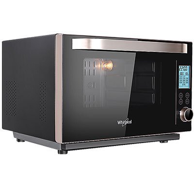 惠而浦(Whirlpool)蒸汽电烤箱(石板)蒸烤一体30L家庭容量均衡发热13道预设菜单恒温发酵WTO-CP302G