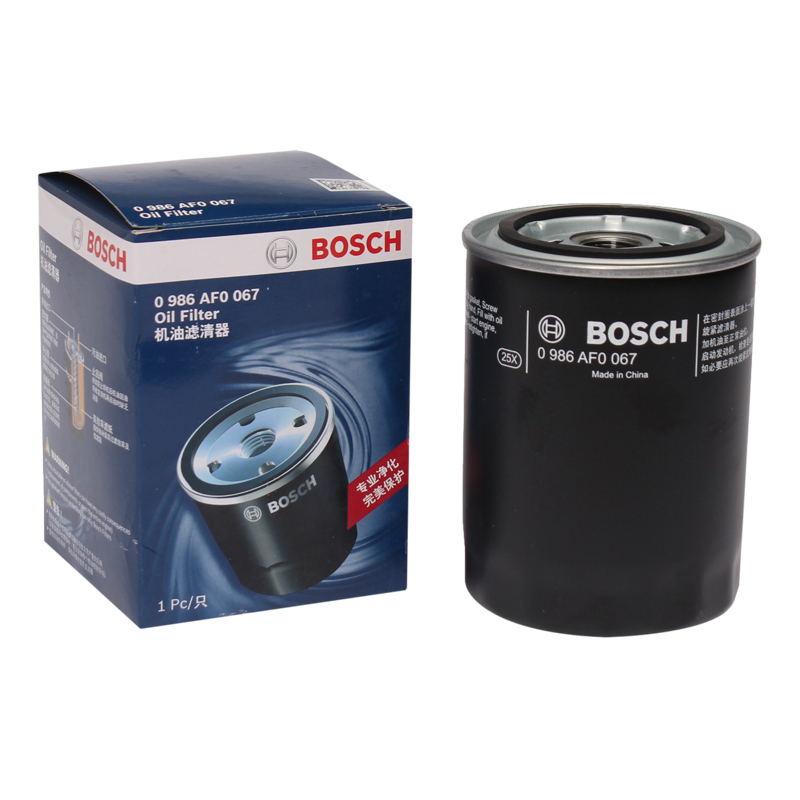 国产博世(BOSCH)机油滤清器0986AF0067(丰田兰德酷路泽4.5/大众帕萨特/领驭/奥迪A4/福特探险)