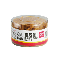 得力(deli)3215橡胶圈(黄)(100g/筒)(24筒装)
