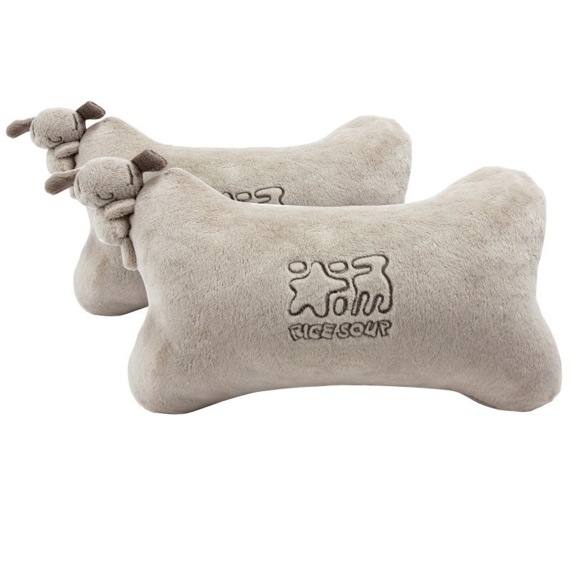 爱车屋(ICAROOM)汽车头枕护颈枕 1对装 卡通可爱毛绒颈枕头靠枕四季座椅头枕 弹力棉旅行枕羊剪绒