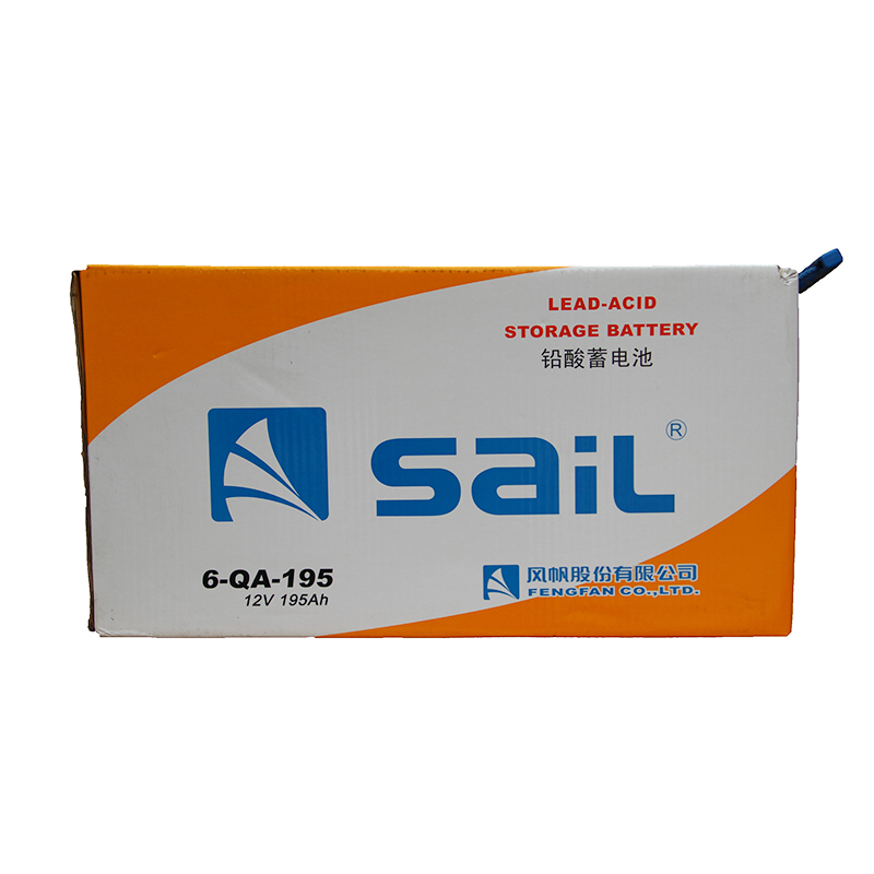 风帆(sail) 蓄电池 6-QA-195a 少维护加液汽车电瓶(不含电解液)12V105AH适用工程机械/拖拉机