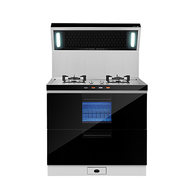 火星人（marssenger） E3不锈钢台面 侧吸下排集成灶 烟机燃气灶消毒柜高端集成