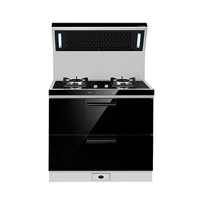 火星人(marssenger)E3钢化玻璃台面 侧吸下排集成灶 烟机燃气灶消毒柜高端集成